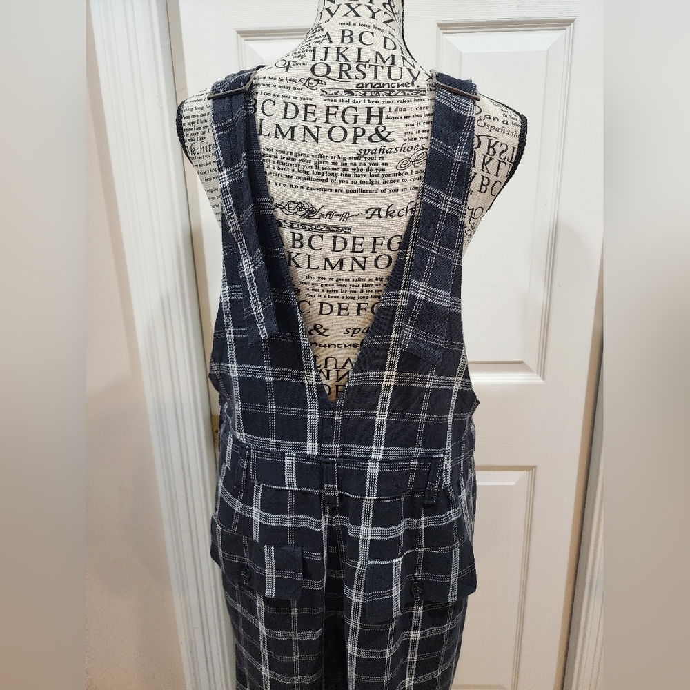 Free People Size 8 Plaid Women's Jumpsuit - Picture 7 of 14